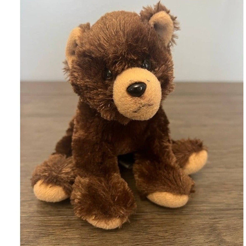 Bearington Lil Grizby Small Grizzly Bear Plush Stuffed Animal Toy Woodland Brown